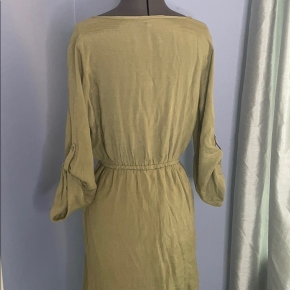 Alex & Parker dress size medium light olive dress - Picture 5 of 6